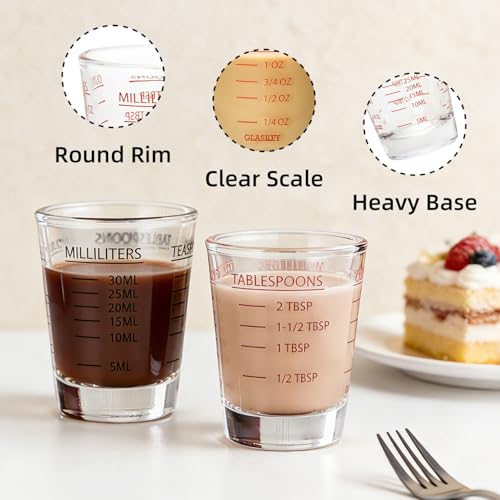Shot Glasses Measuring Cup Set (2 Count)