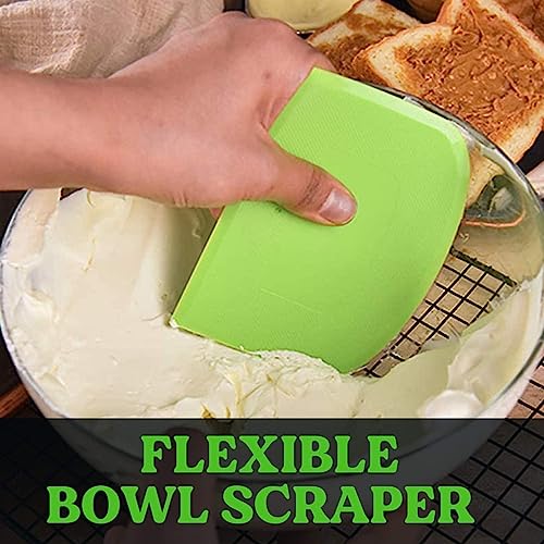 Dough Scraper Bench Scraper (3 Count)