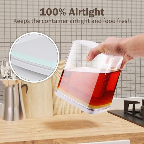 8 Pcs Pop Food Storage Containers Airtight Food Storage Containers Set with Lids Kitchen Pantry Organization and Storage (8 Count)