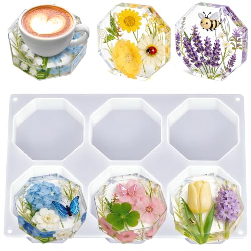 Deep Coaster Resin Molds Silicone