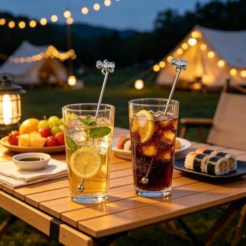 6 Pcs 7.5'' Metal Stir Sticks