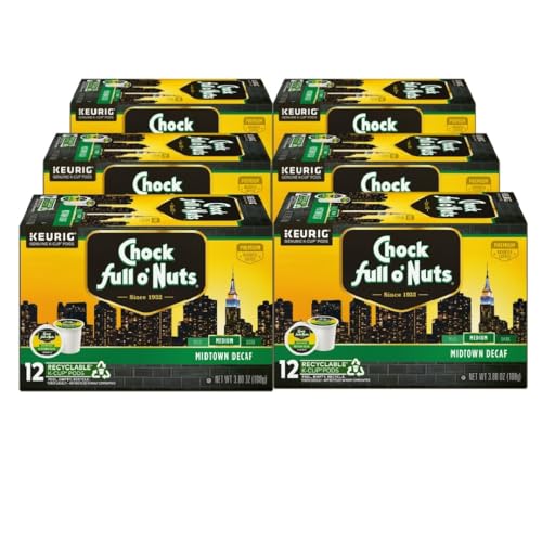 K-Cup Pods - Midtown Decaf, 6 Packs of 12 K-Cup Pods (72 Count)