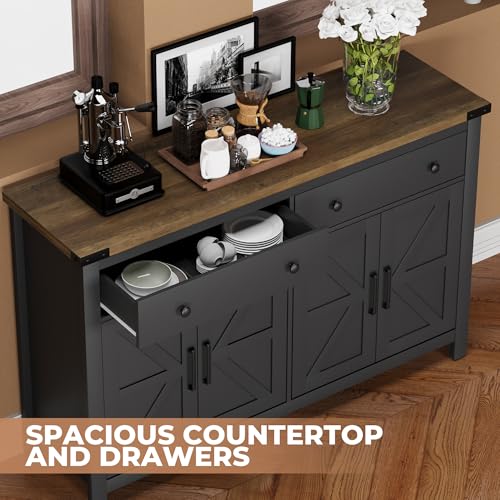 55" Sideboard Buffet Cabinet with Storage