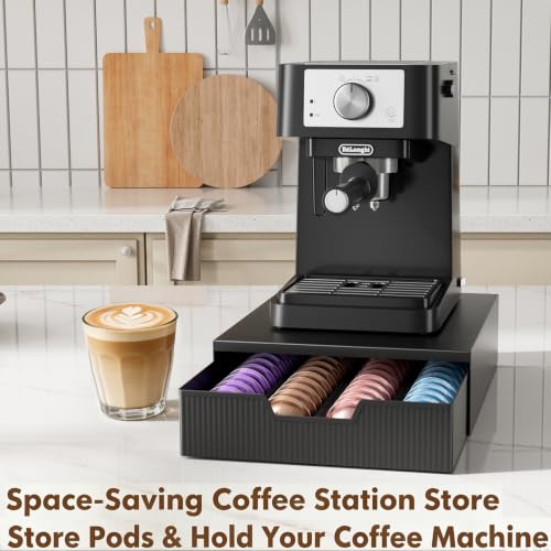 Coffee Pods Drawer Organizer Compatible with Nespresso Vertuo Pods & K