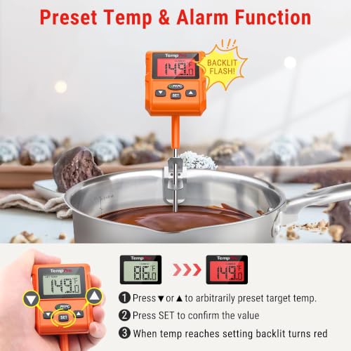 TempDip Programmable Candy Thermometer with Pot Clip