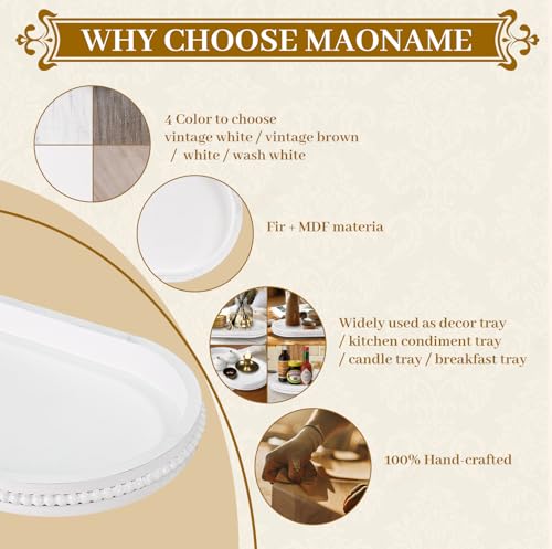 Oval Decorative Wooden Tray