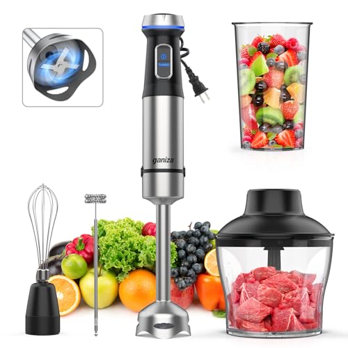 Immersion Blender 5 in 1 Hand Blender Max 1000W Heavy Duty Motor
