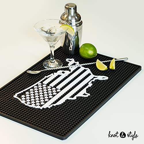 American Flag Bar Mat