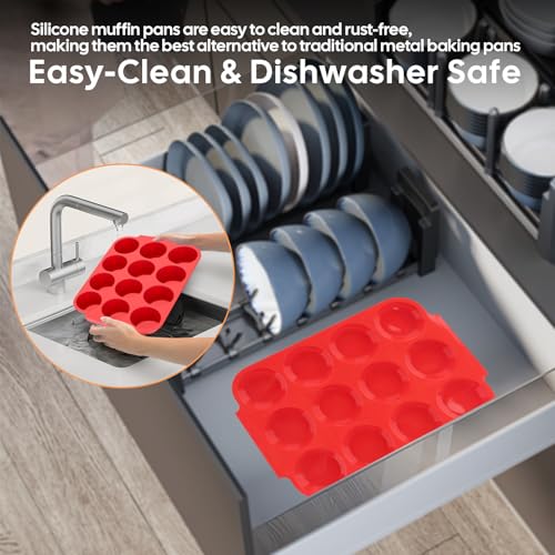 Silicone Muffin Pan for Baking