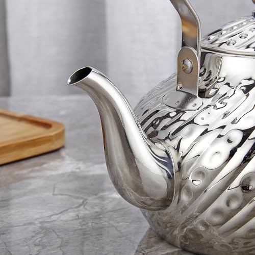 2000ml stainless steel antique style teapot