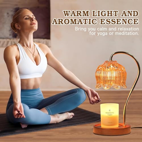 Flower Candle Warmer Lamp with Timer (2 Count)