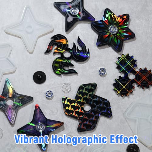 Fidget Spinner Epoxy Resin Molds Set (5 Count)