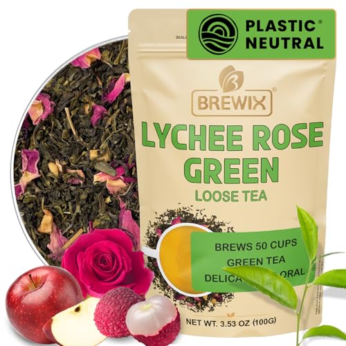 Lychee Rose Green Tea Loose Leaf (3.53 Ounce)