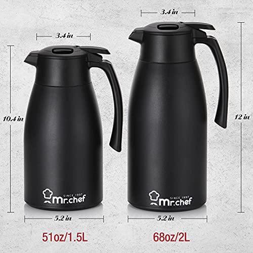 SINCE 1997 MR.CHEF 68Oz Thermal Coffee Carafe