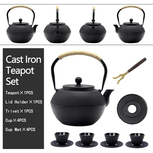 40.6 fl oz Cast Iron Teapot Set