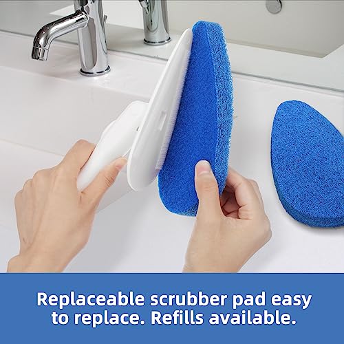 Shower Bathtub Tub Tile Scrubber Cleaning Brush with 51'' Handle (5 Count)
