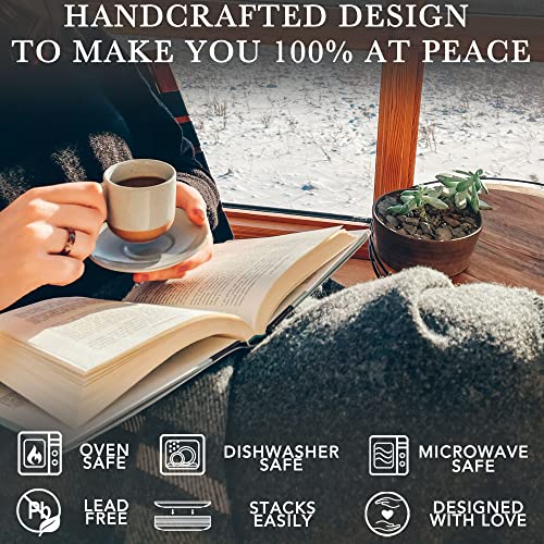 Ceramic Mini Espresso Cups Set of 4 (4 Count)