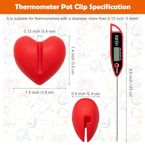 2+1Pcs Thermometer Pot Clip Holder