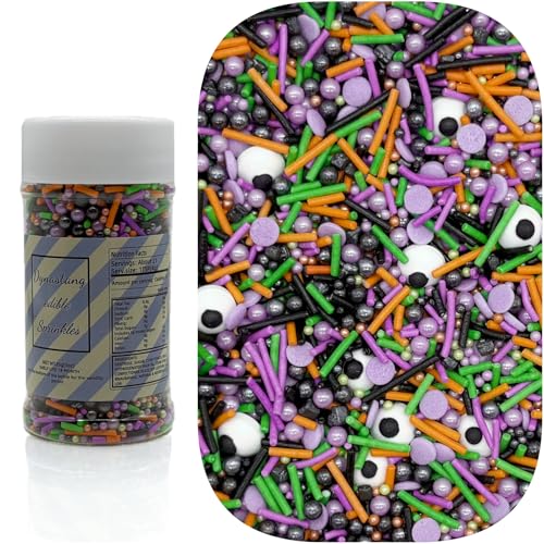 Monster Sprinkles Halloween Edible Eyes Cake Decoration Cupcake Toppers Cookie Decorating Perfect for Cakes (3 Ounce)