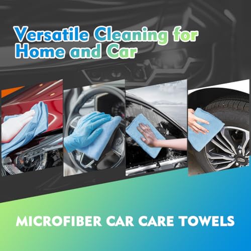 Blue Microfiber Cleaning Cloth 12 Pack (12 Count)