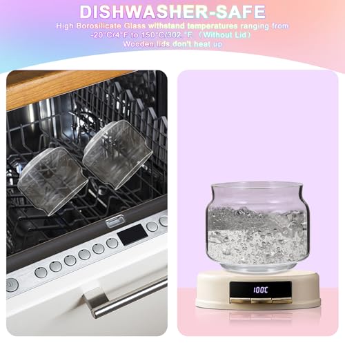 Glass Spice Jar Coffee Sugar Container Airtight Glass Jar Food Storage Canisters Bottle for Kitchen Seasoning Tea Herb Overnight Oats Bar Parfait Snacks