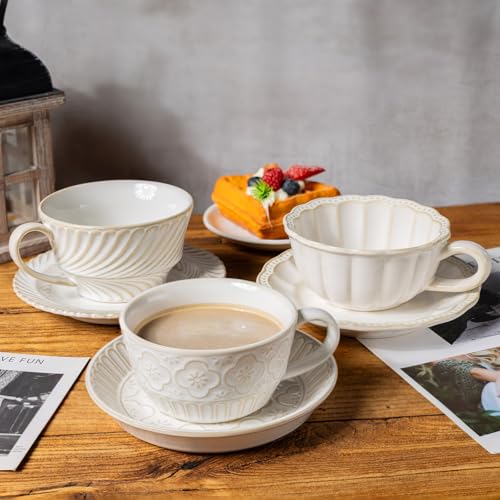 12 OZ Latte Cup with Saucer