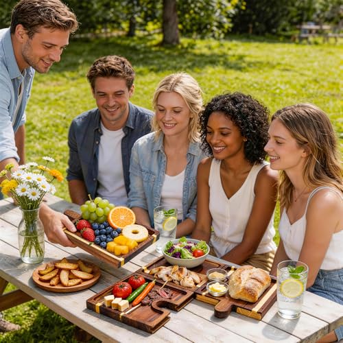 Wooden Charcuterie Boards Set of 4