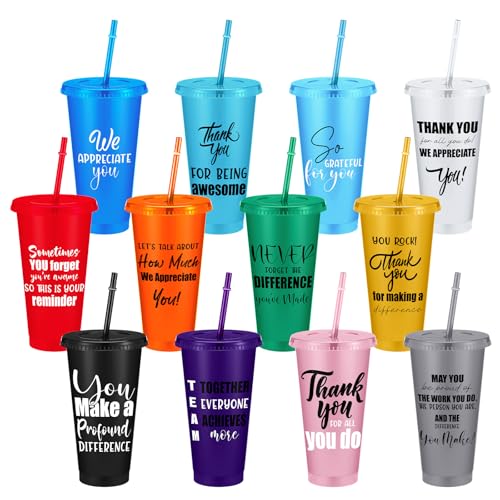 24 Pcs Housekeeping Employee Appreciation Gift Tumblers Bulk 24oz (24 Count)