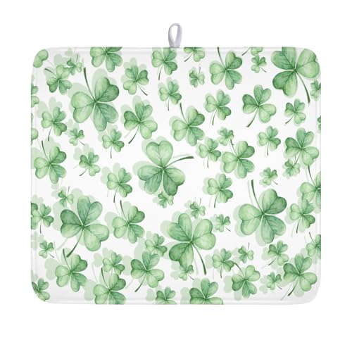 St Patrick's Day Dish Drying Mat for Kitchen Counter
