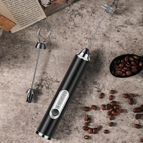 Milk Frother Foamer with Stainless Steel Stand