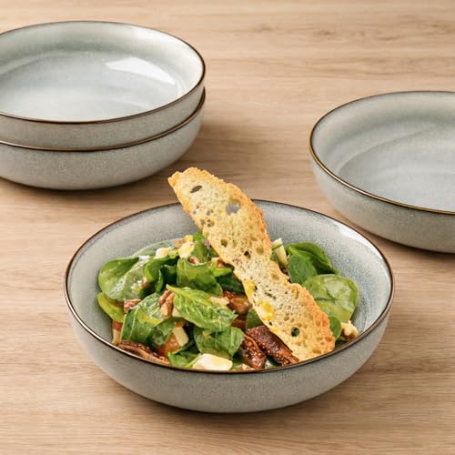 8.75'' Large Ceramic Pasta Bowls (4 Count)