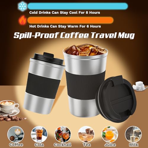 Vacuum Insulated Stainless Steel Travel Coffee Mug