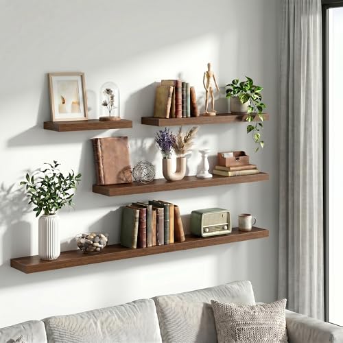 12 Inch Floating Shelves Wall Mounted for Display (2 Count)