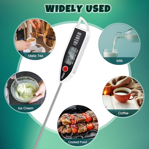 3 Set Digital Food Thermometer Long Probe Instant (3 Count)