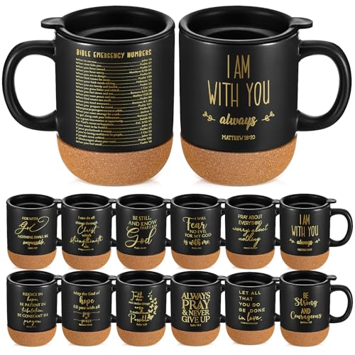 24 Set Christian Mugs Bulk Grandparents Day Gifts 15 oz (24 Count)