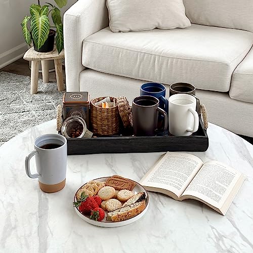 Mora Ceramics Large Tea Mug with Loose Leaf Infuser and Ceramic Lid