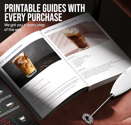 Powerful Milk Frother Wand With Duracell Batteries