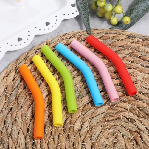 6 Pcs Silicone Straw Tips (6 Count)