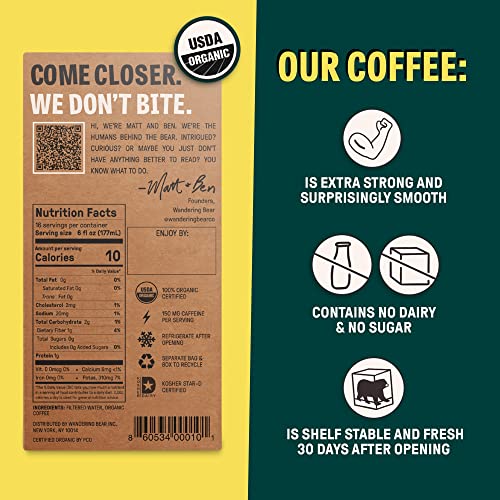 Straight Black Organic Cold Brew Coffee On Tap (96 Fl Oz)