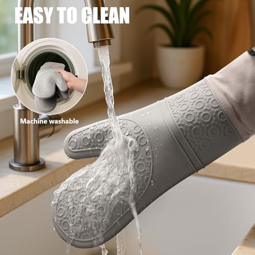 Silicone Oven Mitts and Pot Holders Sets