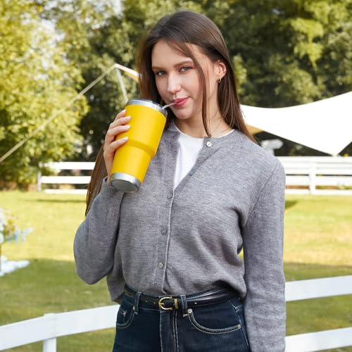 30oz Insulated Tumbler With Lids and Straws (4 Count)