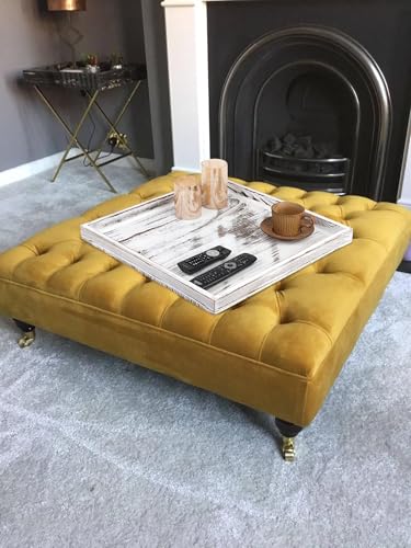 Extra Large Square Ottoman Table Tray 20"