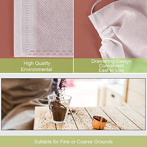 8x12 Inch Cold Brew Coffee Filter Bags (50 Count)
