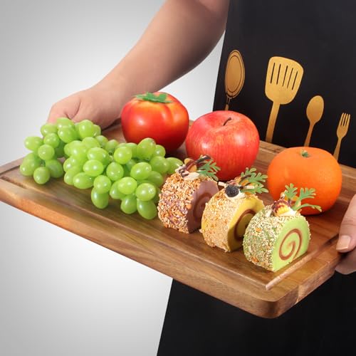 Solid Acacia Wood Cutting Board Set of 3 Wooden Charcuterie Boards Set (3 Count)