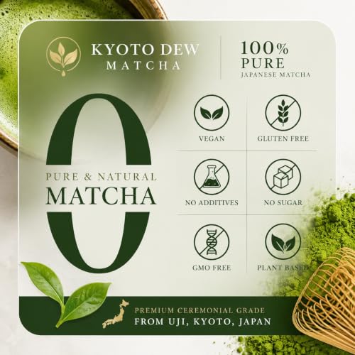 Organic Ceremonial Grade Matcha Powder 100g (3.5 Ounce)