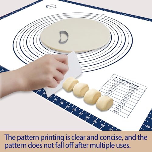 Silicone Pastry Mat Dough Baking Bread Sourdough Fondant Pie Dough Pizza