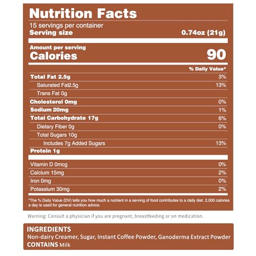 Mushroom Coffee Alternative Cappuccino Mix (11.1 Ounce)