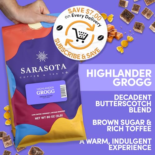 Sarasota Coffee Whole Bean Highlander Grogg (80 Ounce)