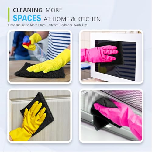Black Microfiber Cleaning Cloth (100 Count)