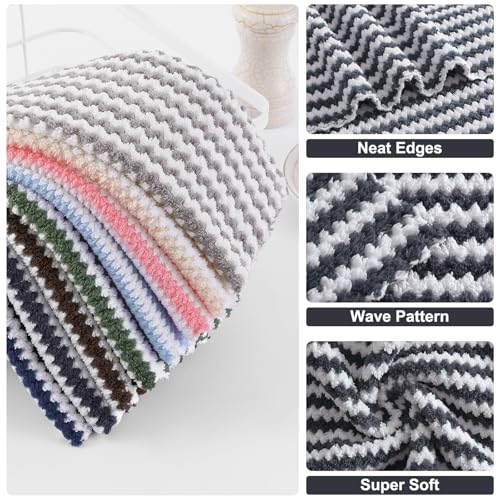18 Pack Coral Velvet Dish Cloths (18 Count)